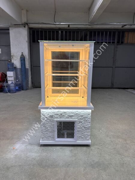 Dikey Pasta Dolabı | LED Aydınlatmalı Pastane Teşhir Vitrini – DM030