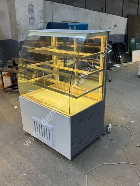 Kompakt Dikey Pasta Dolabı | LED Aydınlatmalı Pastane Teşhir Vitrini – DM031