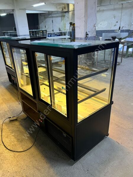 Modern Pasta Teşhir Reyon Dolabı | Yaş & Kuru Pasta Vitrini – DM054