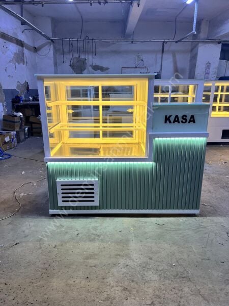 Kasalı Pasta Teşhir Reyonu Soğutmalı Vitrin | Yaş & Kuru Pasta – DM059