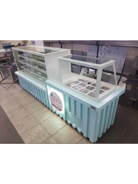 Pasta Tatlı ve Kahvaltı Dolabı | Çok Bölmeli Soğutmalı Teşhir ve Servis Ünitesi – DM071