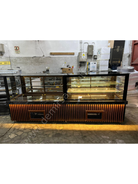 Pasta Tatlı Meşrubat Teşhir Dolabı – Çok Amaçlı Pastane Vitrini DM084