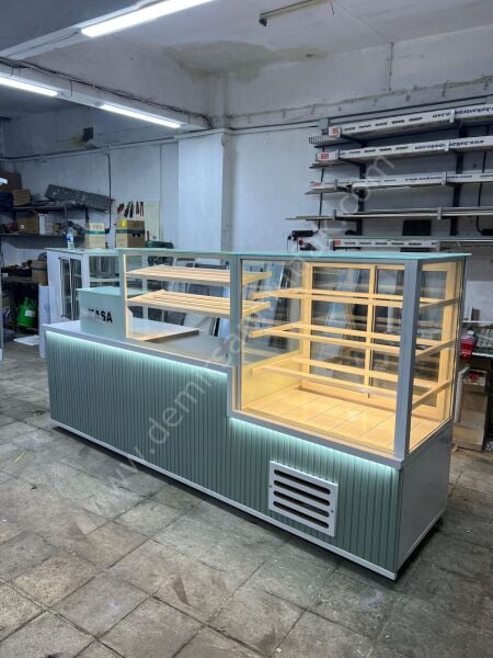 Kasa Entegreli Pasta Teşhir Dolabı ve Börek Tezgahı DM0118