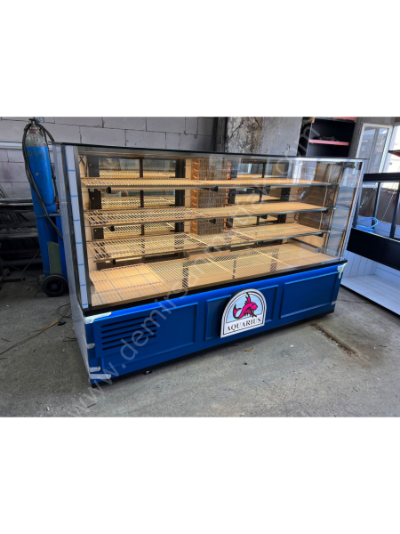 Geniş Camlı Profesyonel Kebap Et Teşhir Dolabı DM0124