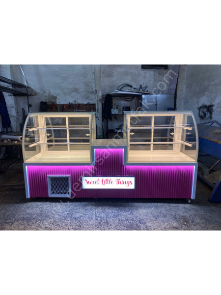 Çift Bölmeli Pasta Tatlı Teşhir Dolabı DM0126