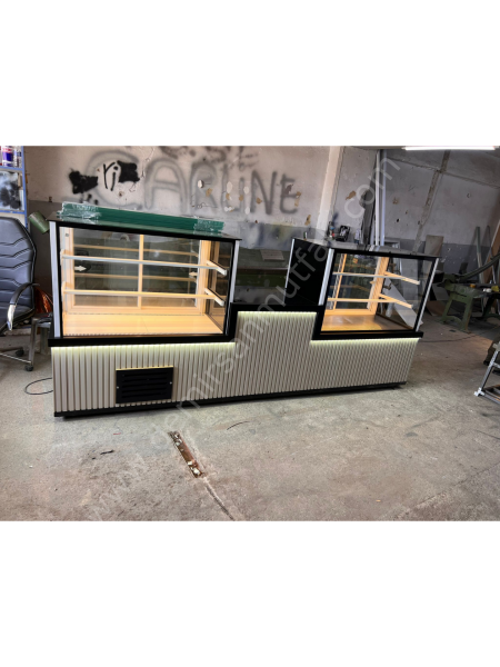 Pasta, Tatlı ve Kuru Pasta Teşhir Dolabı – Çok Amaçlı Endüstriyel Vitrin DM0133