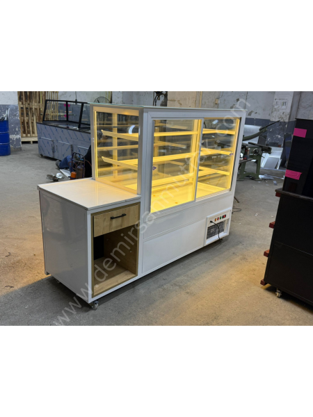 Pastane Tatlı Teşhir Dolabı – Profesyonel Endüstriyel Vitrin DM0139