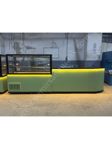 Pasta ve Tatlı Banko Dolabı Seti – Modüler Endüstriyel Pastane Vitrini DM0141