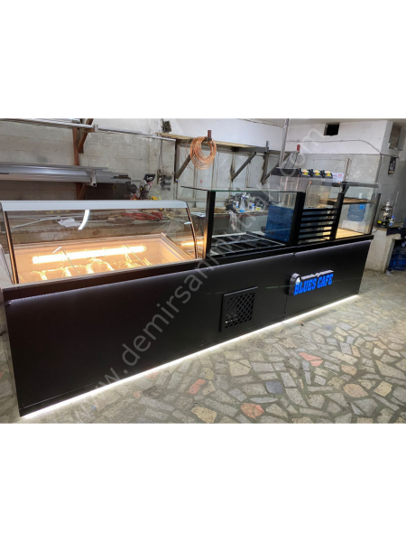 Dondurma, Waffle ve Tatlı Teşhir Dolabı – Çok Amaçlı Endüstriyel Banko DM0147