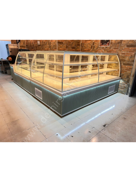 Pasta Tatlı Teşhir Dolabı Seti – Profesyonel Pastane Vitrin Çözümü DM0151