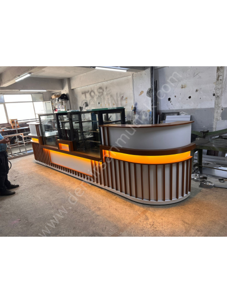 Pasta Tatlı Banko Tezgahı Dolabı Seti – Pastane Karşılama ve Teşhir Ünitesi DM0153