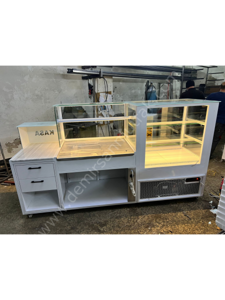 Pasta Tatlı Dolabı ve Börek Tezgahı – Pastane Teşhir Ünitesi DM0160