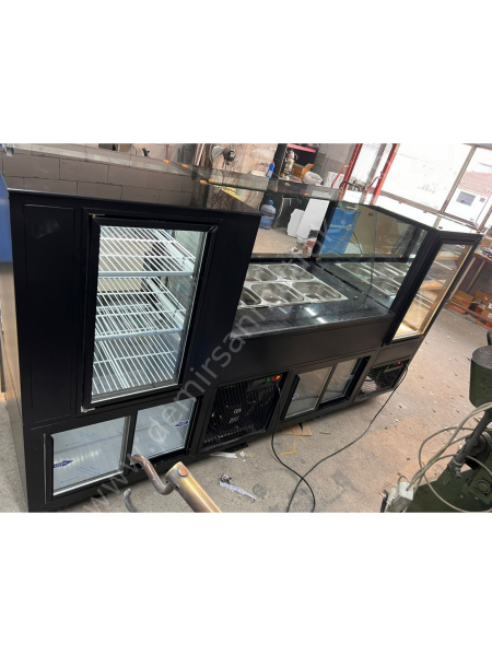 Salata Bar ve Kebap Teşhir Dolabı – Endüstriyel Servis Ünitesi DM0166