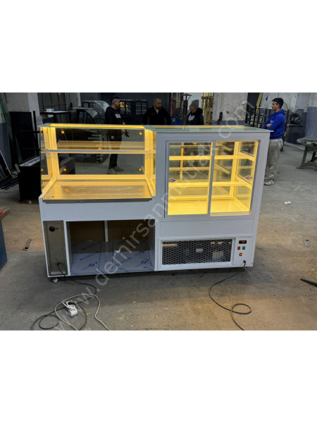 Pasta Teşhir Dolabı ve Isıtmalı Börek Tezgahı – Profesyonel Servis Ünitesi DM0171