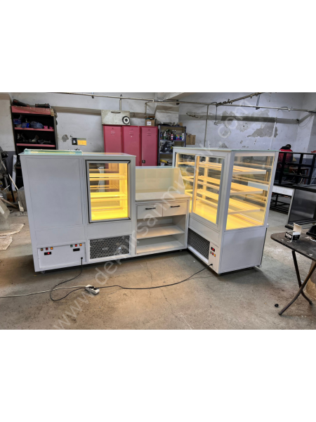 Pasta Teşhir ve Meşrubat Dolabı – Kombine Satış Reyonu DM0177