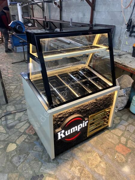 Cam Vitrinli Kumpir Teşhir Dolabı DM0188