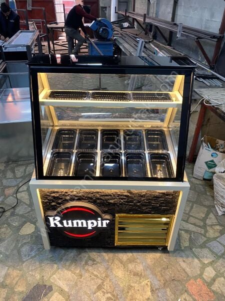 Cam Vitrinli Kumpir Teşhir Dolabı DM0188