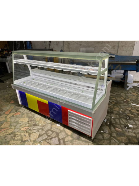 Geniş Hazneli Waffle ve Kumpir Teşhir Reyon Dolabı DM0190