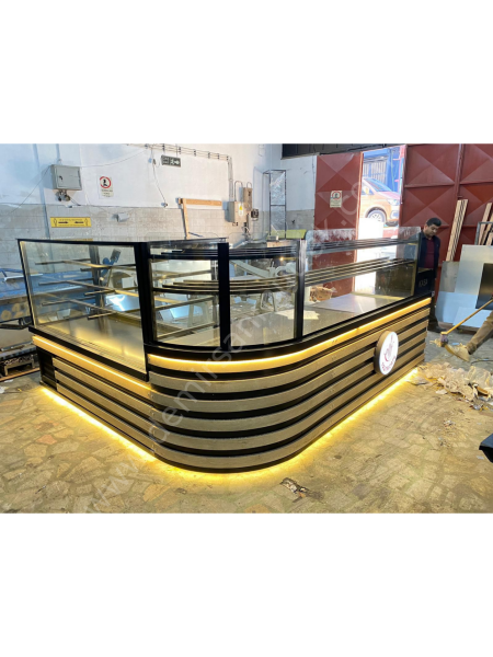 Oval Köşe Pasta Teşhir Dolabı ve Börek Servis Tezgahı DM0191