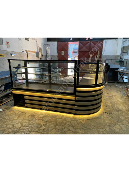 Oval Köşe Pasta Teşhir Dolabı ve Börek Servis Tezgahı DM0191