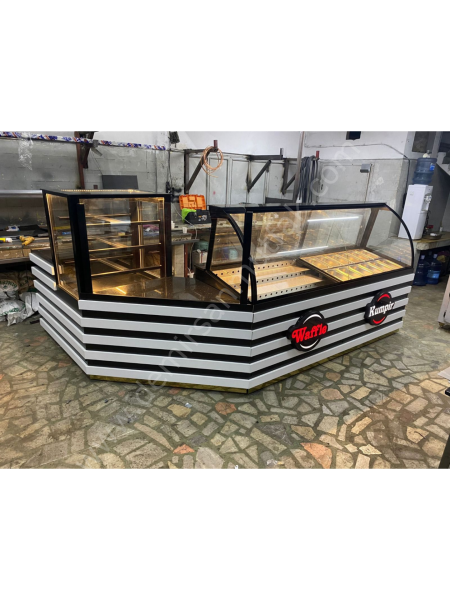 Waffle, Kumpir ve Pasta Tatlı Teşhir Dolabı DM0198