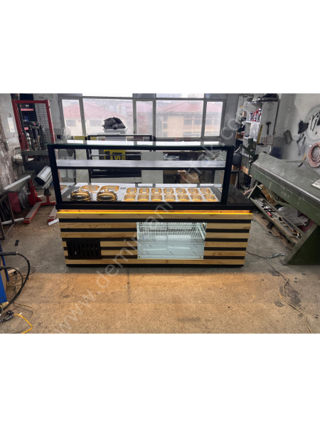 Geniş Servis Alanlı Çorbalık ve Kebap Salata Bar Tezgahı DM0206