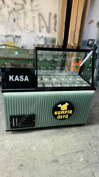 Fonksiyonel Tasarımlı Kahvaltı ve Kumpir Teşhir Dolabı DM0213