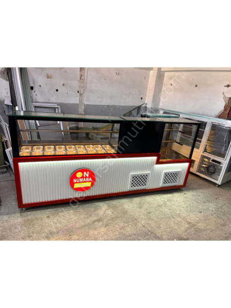 Ultra Geniş Kullanımlı Pasta Tatlı Salata ve Kahvaltı Barı DM0214