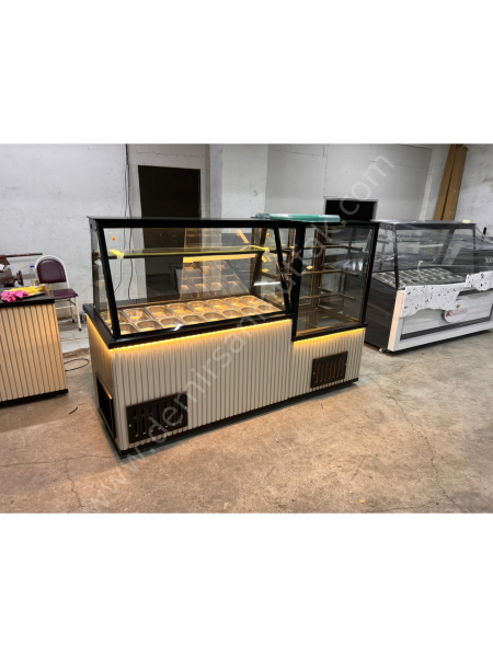 Çift Vitrinli Kahvaltı ve Pasta Tatlı Teşhir Dolabı DM0215