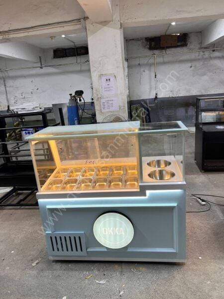 Kompakt Tasarımlı Kumpir ve Waffle Teşhir Dolabı DM0217