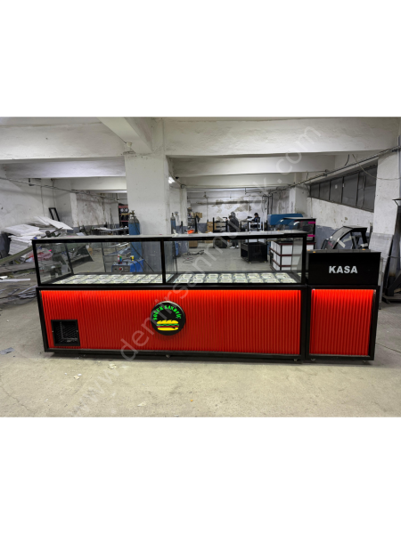 Geniş Servis Alanlı Kahvaltı Teşhir Dolabı DM0218