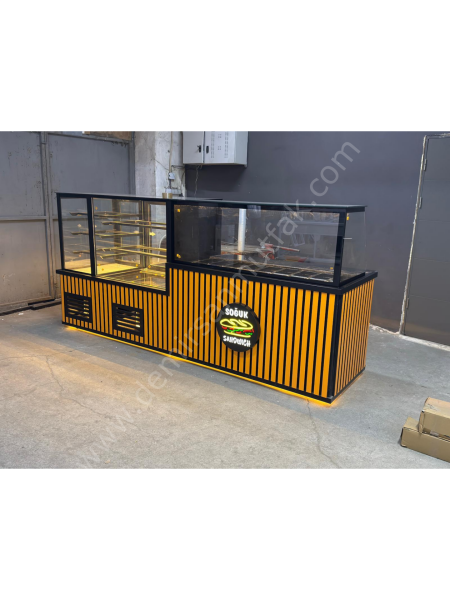 Çift Fonksiyonlu Pasta Tatlı Reyonu ve Kahvaltı Teşhir Dolabı DM0219